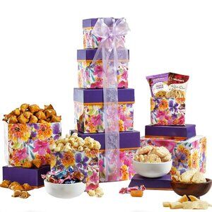 Broadway Basketeers Valentine's Day Cake Chocolate Treats Gift Box Tower‎